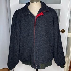 Vintage Woolrich Wool Bomber Jacket Plaid Lined 3XL
